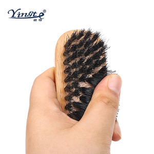 Brosse à chaussures Yinste en bois massif avec poils de porc doux, brosse de nettoyage ménager - Product Image 4