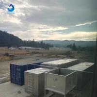 Nouvelle station d'épuration des eaux usées conteneurisée, système de recyclage pour le traitement des eaux usées domestiques et industrielles