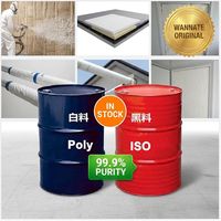 Prêt à expédier Wannate PM200 MDI CAS 9016-87-9 Pureté élevée 99,9% Teneur en NCO 31% Certifié ISO9001 pour mousse PU