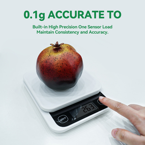 Welland 스마트 전자 주방 저울 다기능 디지털 스테인레스 스틸 저울 배터리 전원 무게 측정 - Product Image 3