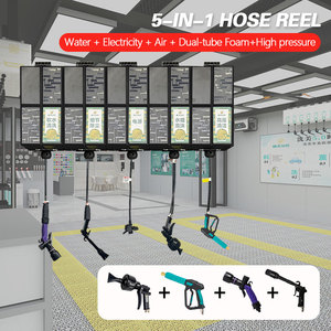 <span class=keywords><strong>Station</strong></span> de lavage de <span class=keywords><strong>voiture</strong></span> intégrée 5-en-1 - Eau haute pression, air, mousse et puissance tout-en-un - Product Image 2