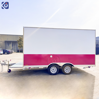 Remolque de Comida CAMPTRL de 13 pies, Mini Camioneta de Comida con Ventanas de Vidrio, Aprobado por DOT, Cocina Móvil, Camión de Comida para BBQ, Carrito de Hot Dogs en Venta