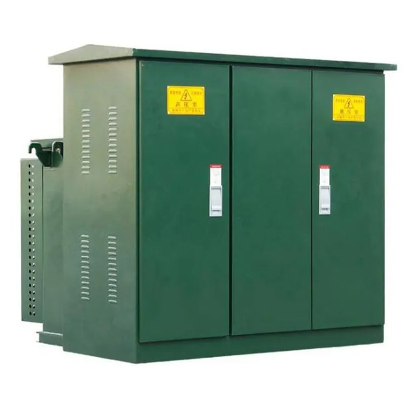 Subestación compacta para transformador, quiosco de Metal y tablero de distribución de bajo voltaje, equipo de distribución de voltaje medio