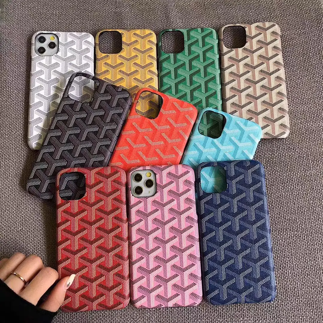 Hot Sale Colorful Letter Y Printed Goyard Mobile Phone Case For iPhone 14 13 12 11 Pro Max Case Luxury