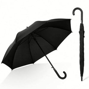 Silkfly Auto Open Wooden J Stick Handle <b>Windproof</b> Unbreakable Wedding Fast Drying Rain <b>Umbrella</b> Promotion Gift - Product Image 4