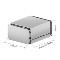 Boîtier métallique JLCMC Split 120mm*69mm en aluminium extrudé sur mesure pour alimentations, batteries et équipements