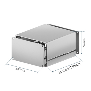 JLCMC Split 120mm*69mm Metal Housing Custom Extruded Aluminum <strong>PCB</strong> Enclosure for Power Supply Batteries and <strong>Equipments</strong> - Product Image 2