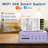 Module d'automatisation intelligent Tuya Wifi 30A, interrupteur intelligent, contrôle à distance par application, 12V 24V 85-250V 220V, relais 20A HAUTE PUISSANCE 4000W
