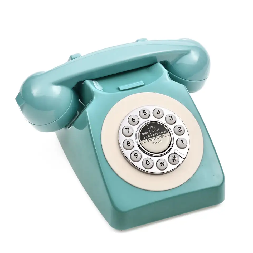 Decorative Recording Retro Phone GPO 746 Classic Rotary Dial Corded Telephone Vintage Desk Phone