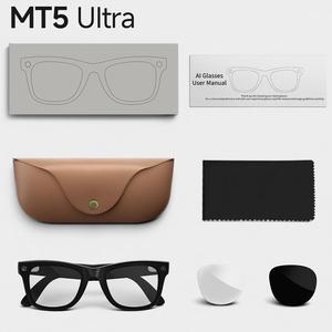 Gafas Inteligentes MT5 Ultra con IA, Cámara HD de 8MP, Fotos, Vídeos, Traducción por IA, ChatGPT, Llamadas por Bluetooth, Música, Resistentes al Agua IP65, Carga Inversa - Product Image 6