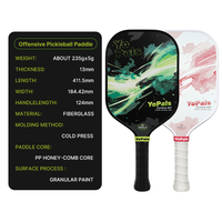 Raquette de pickleball en fibre de verre pour usage quotidien décontracté, petit MOQ, logo personnalisé