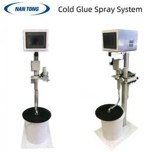 Machine de pulvérisation de colle froide électrique à haute efficacité avec application de colle semi-automatique pour emballages <span class=keywords><strong>en</strong></span> bois, cartons et utilisation chimique - Product Image 6