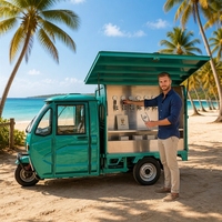 Chariot à bière OEM 6 robinets en acier inoxydable, bar mobile entièrement équipé avec évier intégré pour le service de boissons en extérieur