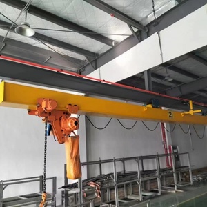 Grúa monorraíl estándar FEM DIN de 10t de capacidad para levantamiento en plantas de fabricación de servicio pesado y estructuras de acero - Product Image 4