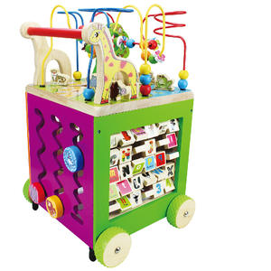 ของเล่นวอล์กเกอร์ไม้สำหรับเด็กของเล่นไม้สำหรับฝึกทักษะการเรียนรู้เกมทายสัตว์4ด้านสำหรับเด็ก - Product Image 3