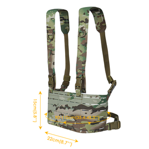 Tactical Chest Rig Vest 500D Nylon <b>Adjustable</b> Lightweight Chest Harness Outdoor Hunting Gear - Product Image 2