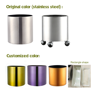 2023 <strong>Large</strong> Metal Plant Pot <strong>Flowerpot</strong> 36L 10 Gallon Metal Stainless Steel Flower Pail Bucket Pot - Product Image 5