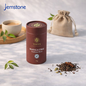 Boîte d'emballage cylindrique en carton kraft recyclable de qualité alimentaire pour café, épices, snacks, thé aux herbes, avec logo personnalisé - Product Image 4