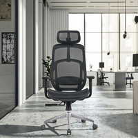 Chaise de bureau ergonomique pour personnel, chaise en maille sédentaire, rotative et élévatrice, chaise d'ordinateur d'apprentissage confortable et respirante