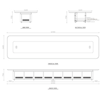 Table de conférence motorisée ergonomique et durable à hauteur réglable avec écran intégré et montage facile pour salles de réunion modernes