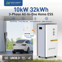Système de stockage d'énergie domestique 32 kWh JApower 10 kW triphasé tout-en-un hybride ESS avec onduleur hybride Deye intégré