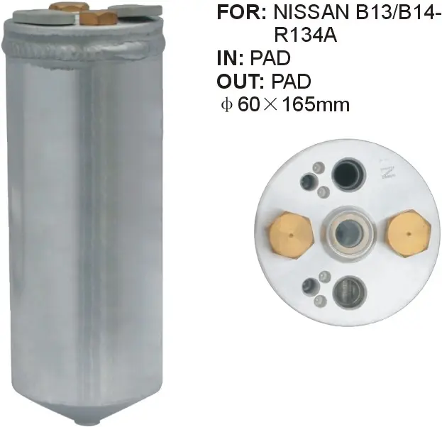 INTL-AR044 Airconditioning Ac Droger Voor Nissan B13/B14 R134a 60*165Mm Rd 1218c/Rd 9987c