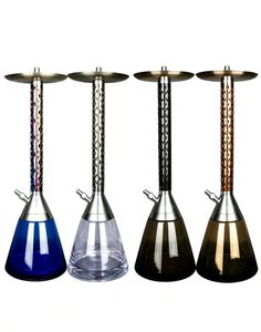 Cachimba de Lujo de Aleación de Aluminio con Base de Vidrio con Acabado Espejo, Set de Regalo para Bar y Viajes - Product Image 1