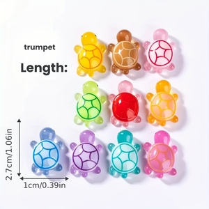 รูปปั้นเต่าเรืองแสง 3 มิติ DIY ของตกแต่งสัตว์เรืองแสง ของขวัญ ของเล่นจิ๋วเรืองแสง สัตว์ทะเลเรซิ่น การ์ตูนจีน ของเล่นแบบถุงสุ่ม - Product Image 3