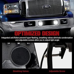 ไฟตัดหมอก LED Ford F350 F250 6000K 6000 LM 12V 55W สำหรับการดัดแปลงอัพเกรด2005-2007 - Product Image 2
