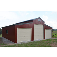 Bâtiment préfabriqué d'atelier de structure métallique de kits de hangar en métal d'entrepôt d'immobiliers