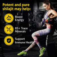 Bonbons gélifiés au Shilajit de marque privée, fibres alimentaires, Shilajit pur de l'Himalaya, supplément de santé, gommes au Shilajit