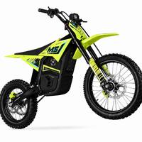 Moto tout-terrain électrique EM5 Pro 5600W 52MPH 60 miles d'autonomie 60V 27Ah Pneus 17''14'' Double suspension Freins hydrauliques IPX6