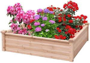 Boîte à fleurs <span class=keywords><strong>en</strong></span> <span class=keywords><strong>bois</strong></span> surélevée <span class=keywords><strong>pour</strong></span> jardin extérieur, <span class=keywords><strong>caisse</strong></span> <span class=keywords><strong>en</strong></span> <span class=keywords><strong>bois</strong></span> personnalisée, cadre de présentation de fleurs intérieures, lit de jardin - Product Image 3