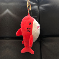 Vente en gros personnalisé 15cm Promotionnel Doux Mini Requin Animal En Peluche Poupée Animaux Mer Animal Marin En Peluche Jouets Porte-clés pour Enfants