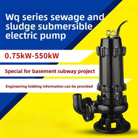 Pompe submersible pour eaux usées modèle WQ, accouplement en fonte, anti-colmatage, pour eau propre, faible pression, pour l'ingénierie immobilière et le levage de mélanges
