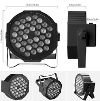 Ruien 36 pièces RGBW LED Par lumière complète DMX512 parc à thème DJ KTV 3W ABS faisceau neutre blanc IP33 CRI95 lumières Laser