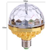 Ampoule de scène LED E27, boule magique en cristal RVB, mini rotative, discothèque, DJ, effet de Noël, ampoule de projecteur