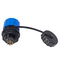 Connecteurs d'aviation étanches Youwei série SD/SP16 IP68 10A plaqués or multi-contacts (2/3/4/5/6/7/9) pour raccordements de fils et prises d'alimentation