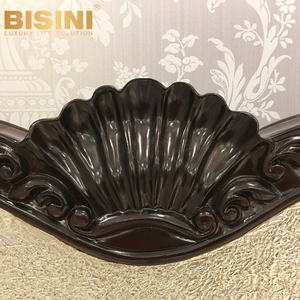 Juego <span class=keywords><strong>de</strong></span> cama con incrustaciones <span class=keywords><strong>de</strong></span> aluminio plateado para dormitorio <span class=keywords><strong>de</strong></span> señora, pintura a mano <span class=keywords><strong>de</strong></span> madera sólida, flores, Princesa, cama doble, estilo británico exclusivo - Product Image 6