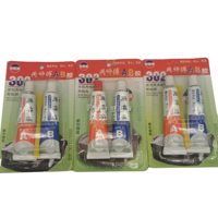 Pack de cartes Min, colle adhésive Ab en acrylique transparente à 302, 10 ml