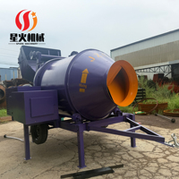 Bétonnière Spark 18HP (Double alimentation diesel/électrique, capacité de charge 1250L, 30m3/h, garantie 2 ans) pour projets de construction
