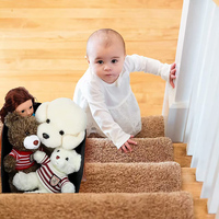 Panier d'escalier en feutre non tissé en forme de L avec doubles poignées, protège les marches en bois, antidérapant, moderne, écologique, organisateur de rangement
