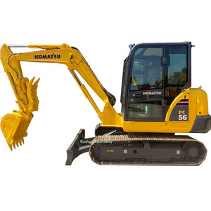 Sử dụng KOMATSU pc56 Máy xúc với lưỡi nhỏ cũ Máy 5ton thủy lực Crawler <span class=keywords><strong>backhoe</strong></span> <span class=keywords><strong>Digger</strong></span> - Product Image 1