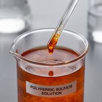 Pengkental Air Kolam Akuakultur Polyferric Sulfate PFS Penghilang Turbiditas Kemurnian 100% 19,5% Besi Total Merek Zhendong