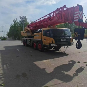 SANY 80 Ton Used Truck <b>Crane</b> Mobile Hydraulic All Terrain Lifting Equipment Construction Machinery PLC Motor - Product Image 1
