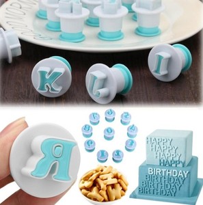 Molde de repostería para hornear, cortador de Fondant de galletas con alfabeto superior y inferior y números de 0 a 9, herramientas de decoración de pasteles y magdalenas - Product Image 6