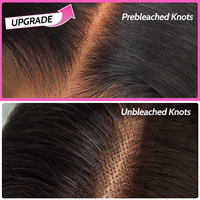 Perruque Bob Courte Droite en Cheveux Humains Vierges Brésiliens, Pré-Pluckée et Pré-Coupée, Sans Colle, avec Dentelle HD 13x4 pour Femmes