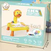 Tableau de dessin multifonctionnel personnalisé pour enfants, table d'apprentissage de la projection pour l'éveil et l'éducation précoce, jouet électrique