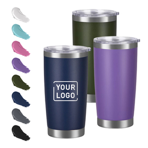 Borraccia Termica Sottovuoto 2026 di Tendenza, Ecologica, Senza BPA, da 20oz, in Acciaio Inossidabile 18/8 a Doppia Parete con Rivestimento a Polvere e Coperchio - Product Image 2