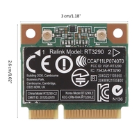 150Mbps 2.4Ghz RT3290 802.11B Sans Fil Wlan WIFI + BT3.0 Demi Mini Carte PCIE